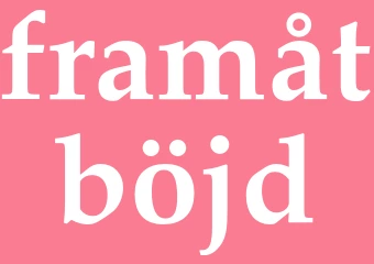 Synonym framåtböjd