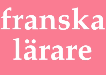 Synonym franskalärare