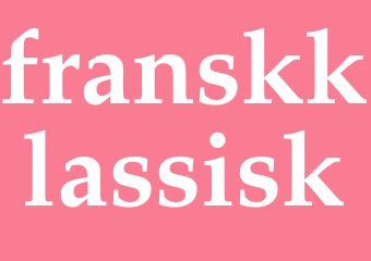 Synonym franskklassisk