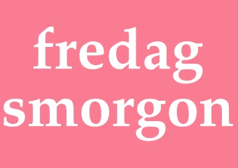 Synonym fredagsmorgon