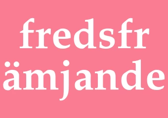 Synonym fredsfrämjande