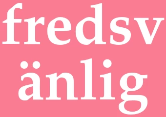 Synonym fredsvänlig