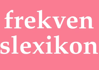 Synonym frekvenslexikon