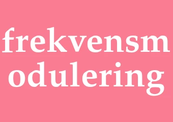 Synonym frekvensmodulering