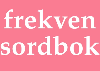 Synonym frekvensordbok