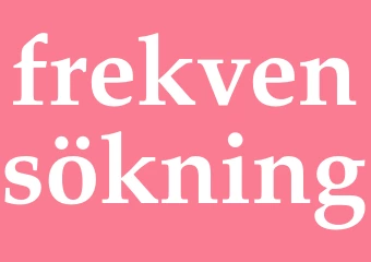Synonym frekvensökning