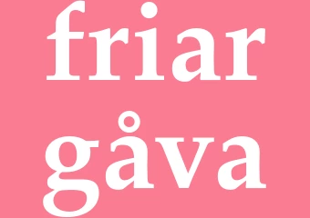 Synonym friargåva