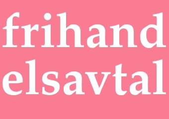 Synonym frihandelsavtal