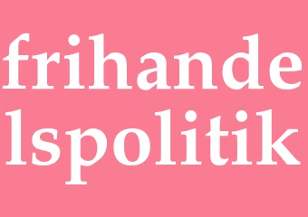 Synonym frihandelspolitik