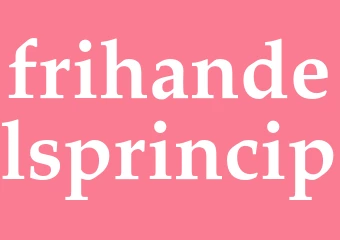 Synonym frihandelsprincip