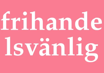 Synonym frihandelsvänlig