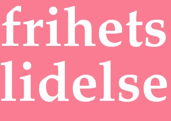 Synonym frihetslidelse