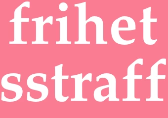 Synonym frihetsstraff