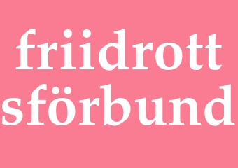 Synonym friidrottsförbund