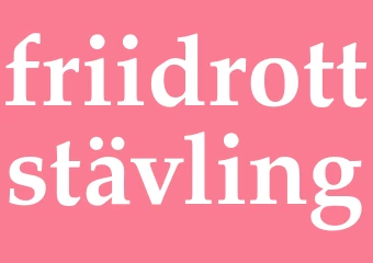 Synonym friidrottstävling