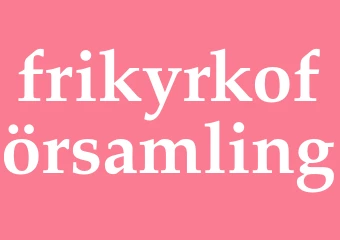 Synonym frikyrkoförsamling