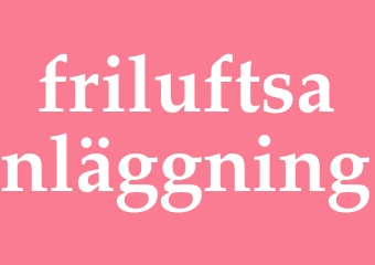 Synonym friluftsanläggning