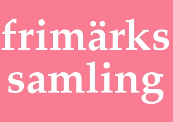 Synonym frimärkssamling