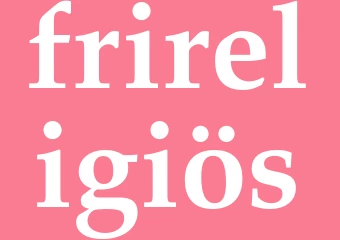 Synonym frireligiös