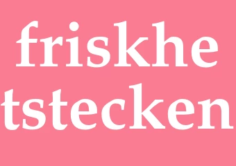 Synonym friskhetstecken