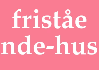 Synonym fristående hus