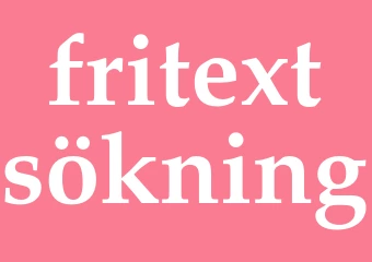 Synonym fritextsökning