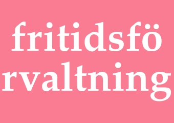 Synonym fritidsförvaltning