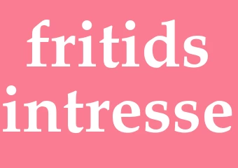 Synonym fritidsintresse