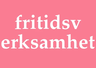 Synonym fritidsverksamhet