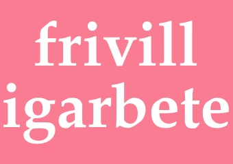 Synonym frivilligarbete