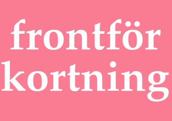 Synonym frontförkortning