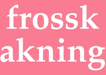 Synonym frosskakning