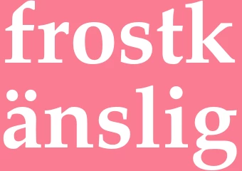 Synonym frostkänslig