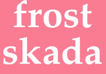 Synonym frostskada