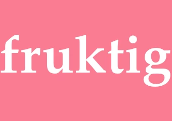 Synonym fruktig