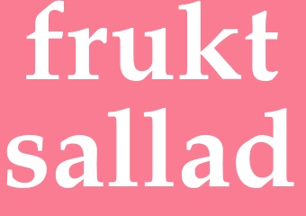 Synonym fruktsallad