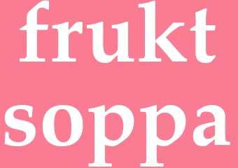 Synonym fruktsoppa