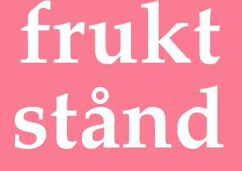 Synonym fruktstånd