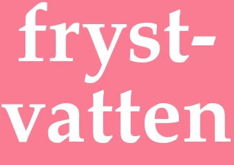 Synonym fryst vatten