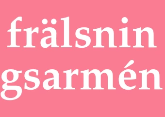 Synonym frälsningsarmén