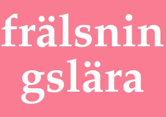 Synonym frälsningslära