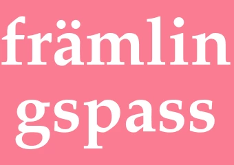Synonym främlingspass