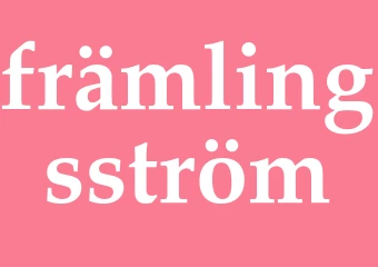Synonym främlingsström