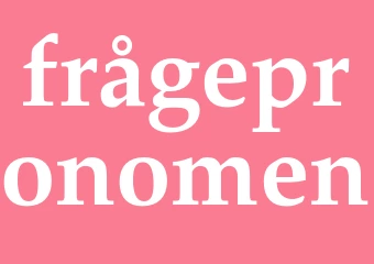 Synonym frågepronomen