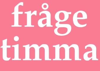 Synonym frågetimma