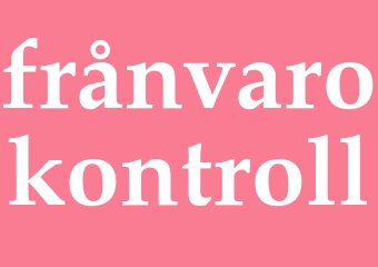 Synonym frånvarokontroll