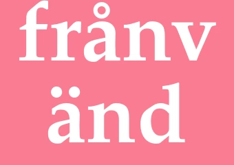 Synonym frånvänd