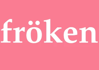 Synonym fröken