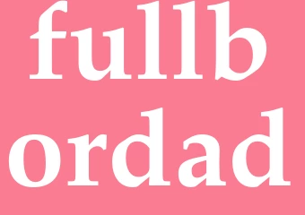 Synonym fullbordad