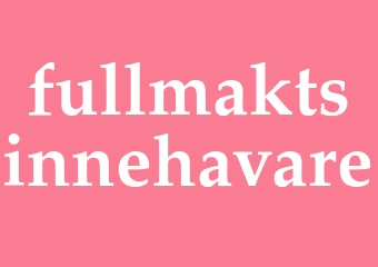 Synonym fullmaktsinnehavare